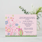 イースター誕生日のパーティの招待状 招待状 (スタンド正面)