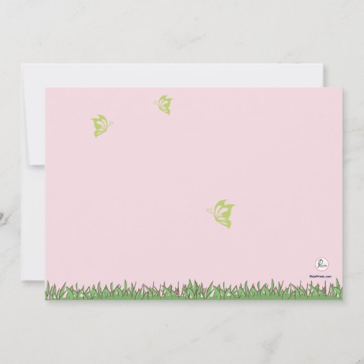 イースター誕生日のパーティの招待状 招待状 (裏面)