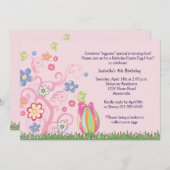 イースター誕生日のパーティの招待状 招待状 (正面/裏面)