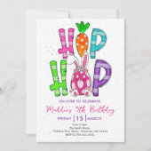 イースター誕生日の招待状、イースター招待状、 招待状 (正面)