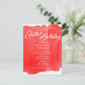 イースター誕生日チックアンドモーダー 招待状 (スタンド正面)