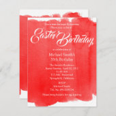 イースター誕生日チックアンドモーダー 招待状 (正面/裏面)