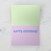 イースター誕生日バニーカード シーズンカード (内部)