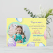 イースター誕生日フォト招待状 招待状 (スタンド正面)