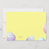 イースター誕生日フォト招待状 招待状 (裏面)