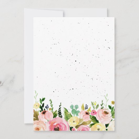 イースター誕生日招待状, イースターうさぎ誕生日, 招待状 (裏面)