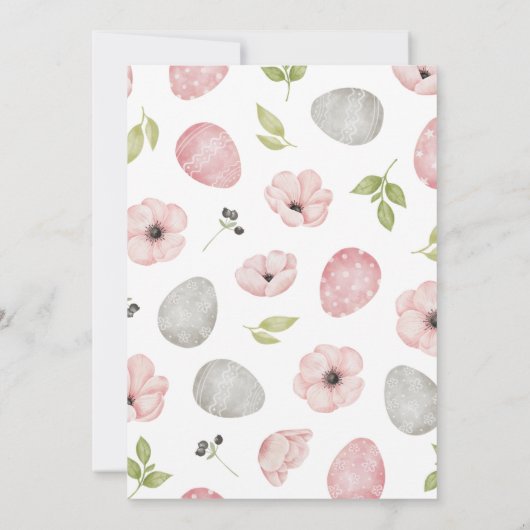 イースター誕生日招待状 招待状 (裏面)