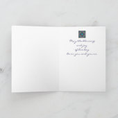 イースター賛美のステンドグラス十字 シーズンカード (内部)