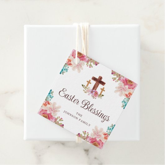 イースター賛美のフローラ水色クロス フェイバータグ (インサイチュ)