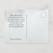 イースター賛美の1ヨハネ2:25これが約束である –  ポストカード (裏面)