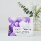 イースター賛美の1ヨハネ2:25これが約束である –  ポストカード (スタンド正面)