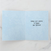 イースター賛美キャンドルの花を望む カード (内部)