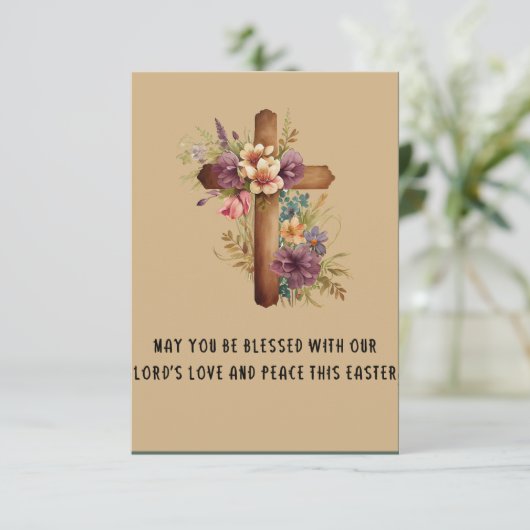 イースター賛美卿のカードと一緒に サンキューカード (スタンド正面)