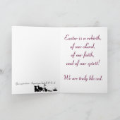 イースター賛美。 シーズンカード (内部)
