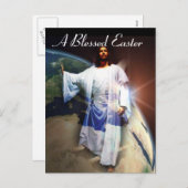 イースター賛美。 シーズンポストカード (正面/裏面)