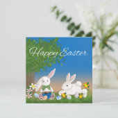 イースター遊卵で愛らしい復活祭 シーズンカード (スタンド正面)