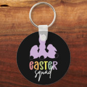 イースター部隊 |イースターエッグ狩りかわいいバニー キーホルダー (正面)