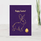 イースター金ゴールドバニー卵 シーズンカード (正面)