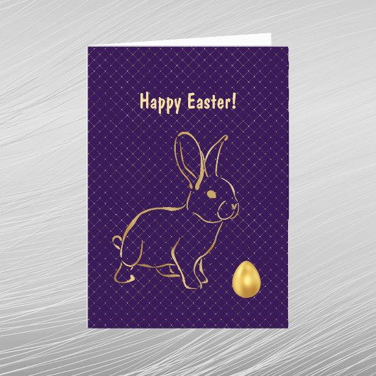 イースター金ゴールドバニー卵 シーズンカード