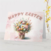イースター開花 カード (黄色い花)