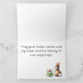 イースター開花 カード (内部)