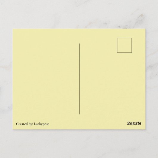 イースター飾のブンニー葉書 ポストカード (裏面)