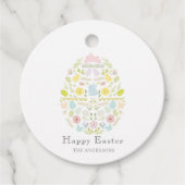 イースター飾卵のフローラの葉バニー フェイバータグ (正面)