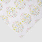 イースター飾卵のフローラの葉バニー 薄葉紙 (詳細)