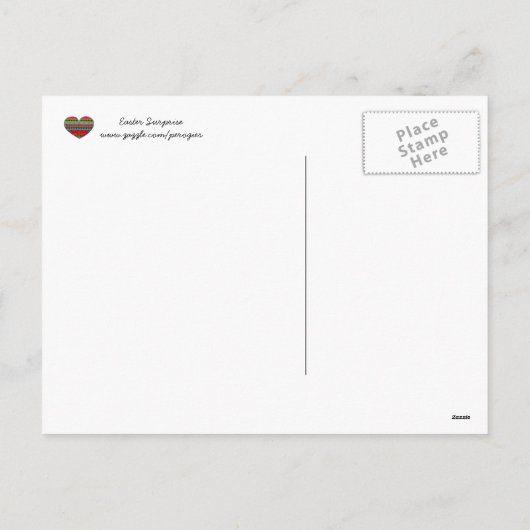 イースター驚きのウクライナの民芸 シーズンポストカード (裏面)