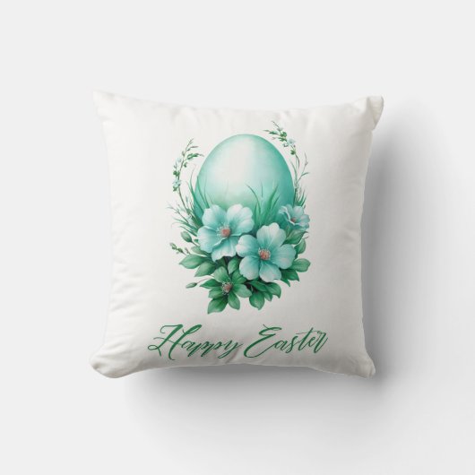 イースター魅力的エッグ – フェスティバルイラストレーション クッション (正面)