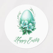 イースター魅力的エッグ – フェスティバルイラストレーション ラベル (デザイン1)