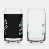 イースター魅力的タイポグラフィバニーイースター ガラス缶 (左)