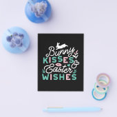 イースター魅力的タイポグラフィバニーイースター チラシ (シングル)