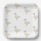 イースター魅力的ダック紙プレート ペーパープレート (正面)