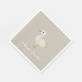 イースター魅力的ダック スタンダードランチョンナプキン (角)