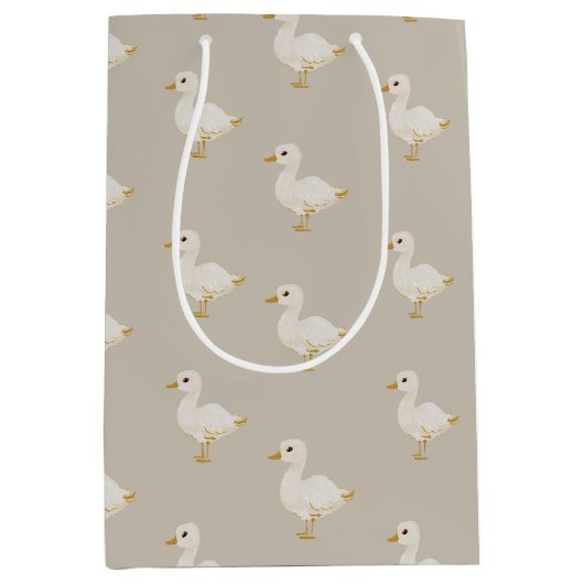 イースター魅力的ダック ミディアムペーパーバッグ (正面)