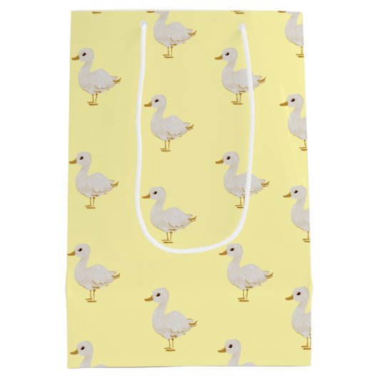 イースター魅力的ダック ミディアムペーパーバッグ (裏面)