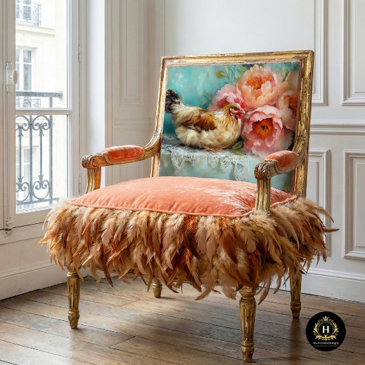 イースター魅力的チキン素朴の牡丹のデコペ 薄葉紙