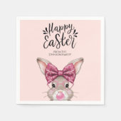 イースター魅力的パーソナライズされたナプキン スタンダードカクテルナプキン (正面)