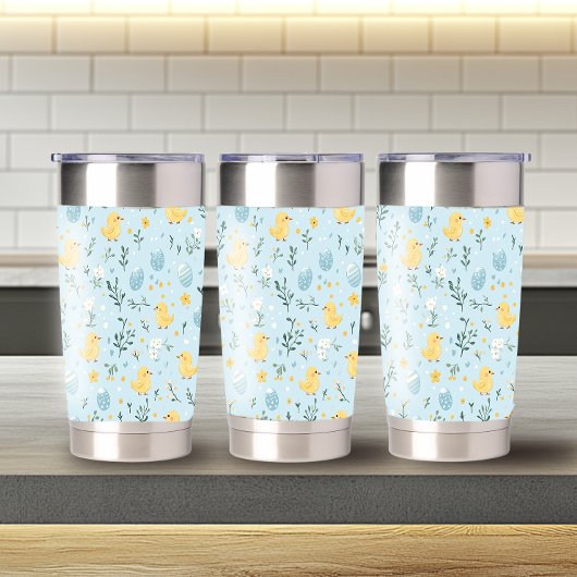 イースター鮮やかパターン20ozサーマルタンブラー 保温保冷タンブラー