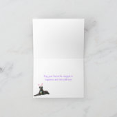 イースター黒いグレートデーン シーズンカード (内部)