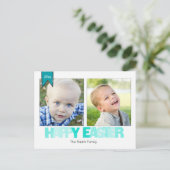 イースター2つの写真の郵便はがき シーズンポストカード (スタンド正面)