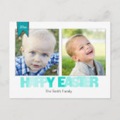 イースター2つの写真の郵便はがき シーズンポストカード (正面)