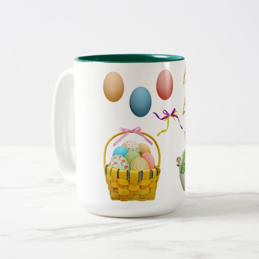 イースター2トンのマグカップ。 ツートーンマグカップ (正面左)