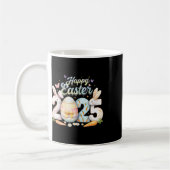 イースター2025 ウサギ 顔 イースターの日 女性 コーヒーマグカップ (左)