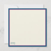 イースター3クロスかわいらしフローラ ノートカード (裏面)