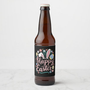 イースター おめでとう かわいい ウサギ たまご ビールラベル