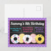 イースター お菓子 ドーナツ スイーツ 誕生日パーティー ポストカード (正面/裏面)