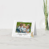 イースター かわいいうさぎ 子供 写真 シーズンカード (正面)