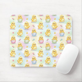 イースター かわいいひよこ 水彩 マウスパッド